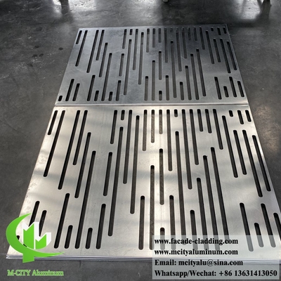 Islam design facciata metallica rivestimento murale in alluminio con disegni perforati rivestiti in polvere