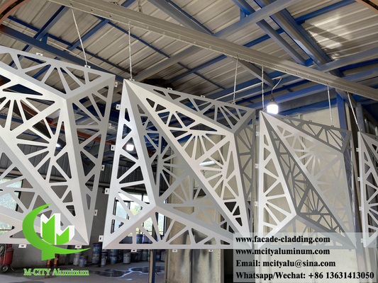 3D metallo rivestimento pannelli di alluminio sistema di facciata metallica decorazione esterna