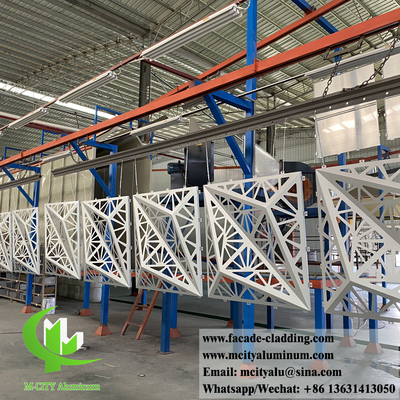 Disegno di rivestimento in metallo 3D di pannello di alluminio massello ignifuge antirughe PVDF colore di frammento spessore 3 mm