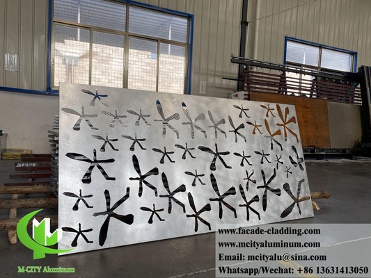 pannelli metallici tagliati al laser con disegni pannelli per schermo metallici decorati per pareti di costruzione facciata muro tenda