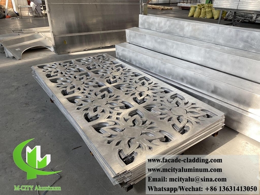 Fogli di rivestimento in alluminio per facciate metalliche tagliate al laser per la decorazione esterna delle facciate degli edifici