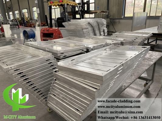 rivestimento di pareti massicce facciata metallica pannelli in alluminio colore grigio PVDF 15 anni di garanzia