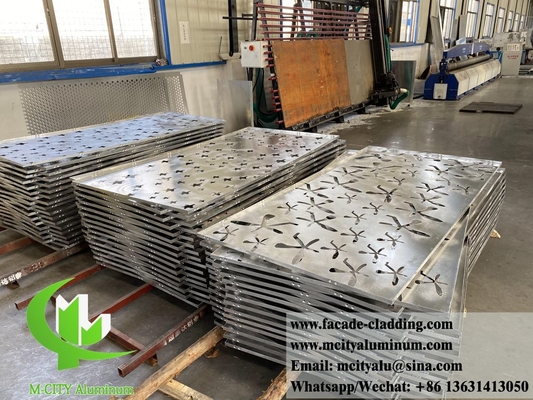 Fogli di rivestimento in alluminio per facciate metalliche tagliate al laser per la decorazione esterna delle facciate degli edifici