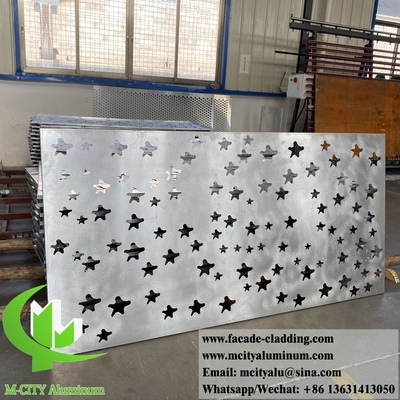 Fogli di rivestimento in alluminio per facciate metalliche tagliate al laser per la decorazione esterna delle facciate degli edifici
