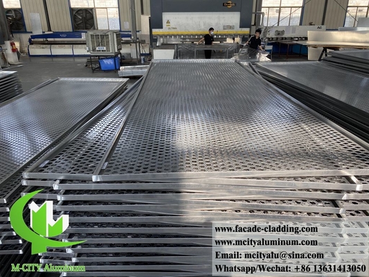 rivestimento di pareti massicce facciata metallica pannelli in alluminio colore grigio PVDF 15 anni di garanzia
