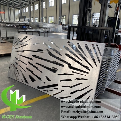 Fassata in metallo 3D rivestimento in alluminio design cavo colore fetta 1m x 1m spessore 3mm