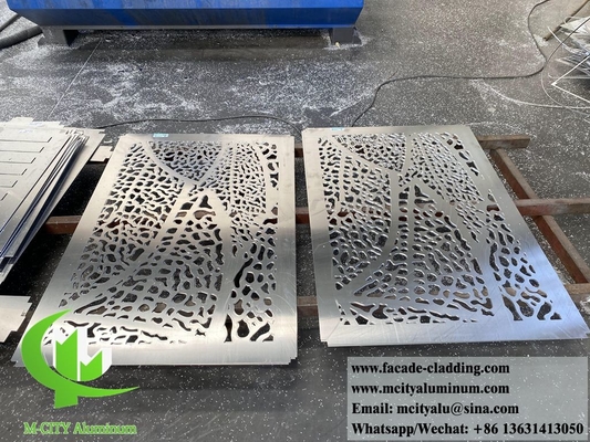 3mm schermo metallico laser taglio foglia modelli per rivestimento di pareti interne decorazione colore a fette
