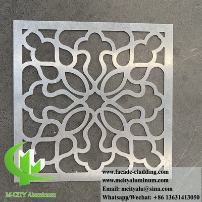 3 mm schermo metallico cavo pannelli di alluminio materiale decorativo per rivestimento delle facciate delle pareti degli edifici