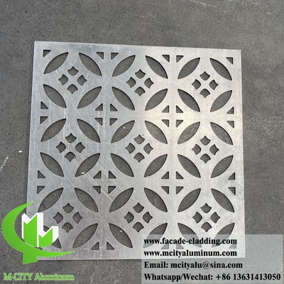 pannelli decorativi a disegno in lamiera di alluminio da 3 mm per la decorazione delle pareti delle facciate degli edifici