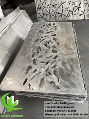 pannelli di schermo metallici tagliati al laser materiale di decorazione in lamiera di alluminio per facciate di pareti di edifici rivestimento in polvere