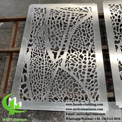 pannelli decorativi a disegno in lamiera di alluminio da 3 mm per la decorazione delle pareti esterne delle facciate