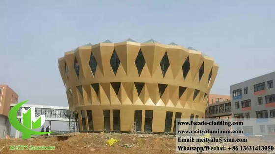 Schermo metallico a taglio laser lamiera di alluminio 3 mm PVDF rivestimento per pareti metalliche per la decorazione degli edifici