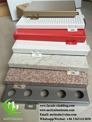 Moderno design metallo facciata rivestimento di foglio di alluminio con disegni di spessore 4 mm
