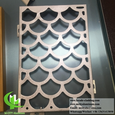 Moderno design metallo facciata rivestimento di foglio di alluminio con disegni di spessore 4 mm