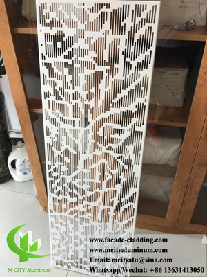 Fassata in metallo con rivestimento di foglio di alluminio con disegni di spessore di 3 mm rivestiti in polvere