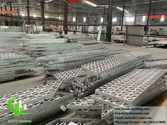 Schermo metallico a taglio laser lamiera di alluminio 3 mm PVDF rivestimento per pareti metalliche per la decorazione degli edifici