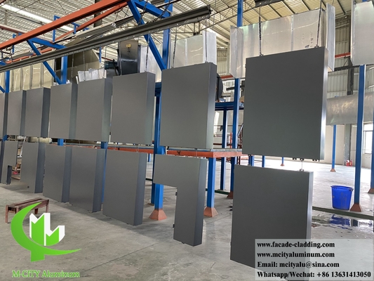 PVDF schermo in alluminio con rivestimento metallico di spessore di 3 mm per decorare facciata, rivestimento, colonna di parete di un edificio