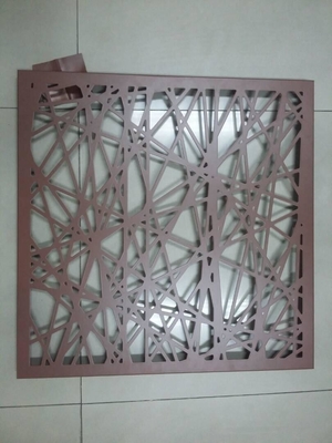 pannelli di rivestimento in alluminio tagliati al laser con finitura rivestita in polvere di colore di 3 mm di spessore