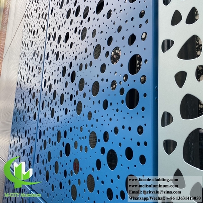 Architettura taglio laser metallo rivestimento della parete alluminio rivestimento PVDF 15 anni garanzia colore decorazione esterna