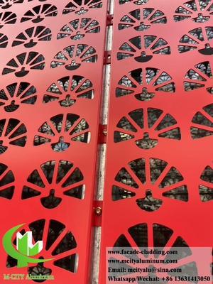 Architettura taglio laser metallo rivestimento della parete alluminio rivestimento PVDF 15 anni garanzia colore decorazione esterna