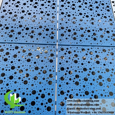 Parete metallica decorativa rivestimento facciata in alluminio con disegni PVDF 15 anni di garanzia colore