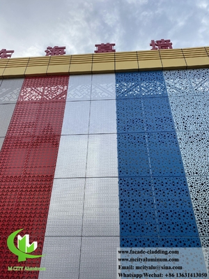 Disegno 3D rivestimento di parete in alluminio massiccio colore di fetta 3mm saldatura parete esterna facciata