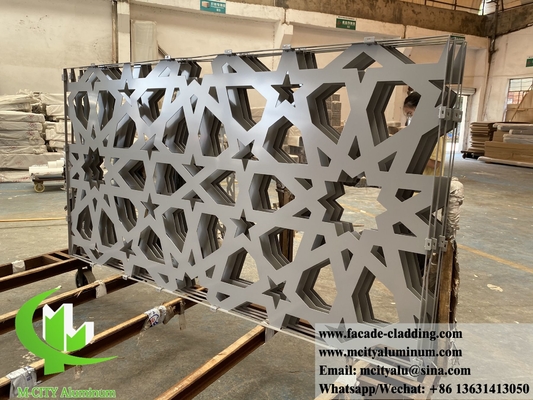 Schermo metallico perforato Massello di alluminio rivestimento per pareti schermo metallico mashrabiya