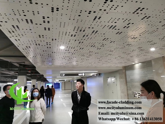 pannelli di soffitto in alluminio massiccio resistenti all'acqua esterni resistenti al fuoco con disegni cavi