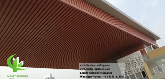 pannelli di soffitto in alluminio massiccio resistenti all'acqua esterni resistenti al fuoco con disegni cavi