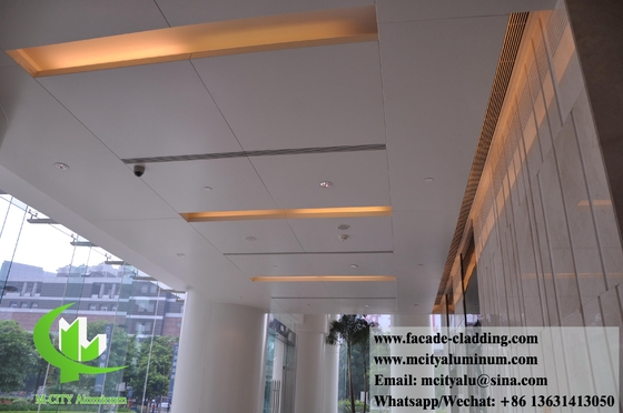 pannelli di soffitto in alluminio massiccio resistenti all'acqua esterni resistenti al fuoco con disegni cavi