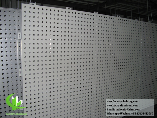 pannelli di rivestimento in alluminio perforati, pannelli curvi a fetta solida per il sistema di facciate degli edifici
