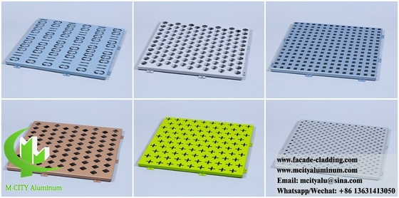 Decorazioni per rivestimenti per pareti di metallo perforato in lamiera di alluminio massiccio