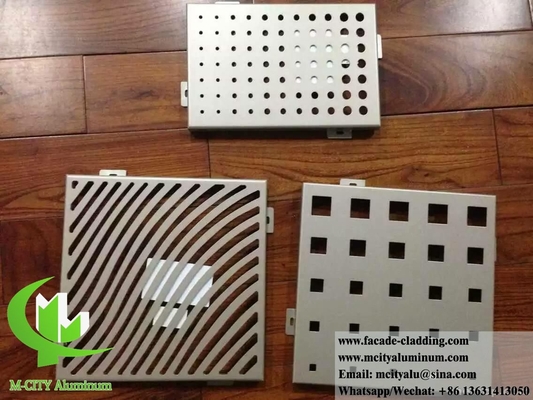 Modello cavo rivestimento della parete metallica pannello di alluminio massiccio per la decorazione del soffitto della facciata dell'edificio PVDF resistente
