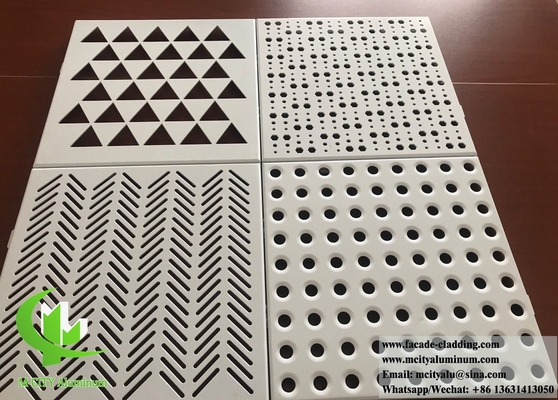 Modello cavo rivestimento della parete metallica pannello di alluminio massiccio per la decorazione del soffitto della facciata dell'edificio PVDF resistente