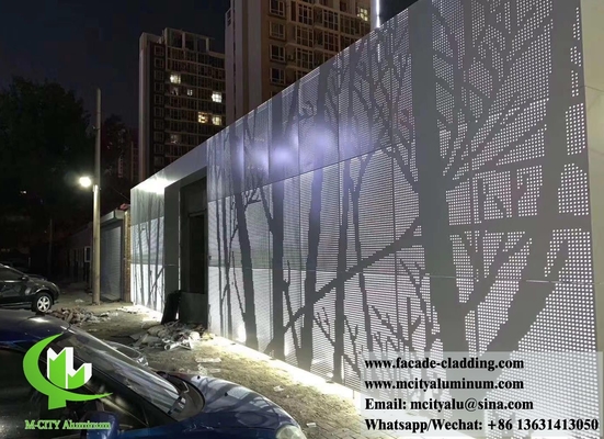 Modello cavo rivestimento della parete metallica pannello di alluminio massiccio per la decorazione del soffitto della facciata dell'edificio PVDF resistente