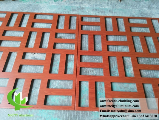 Schermo decorativo in alluminio con disegni rivestimento di facciata in metallo in polvere rivestita di bianco