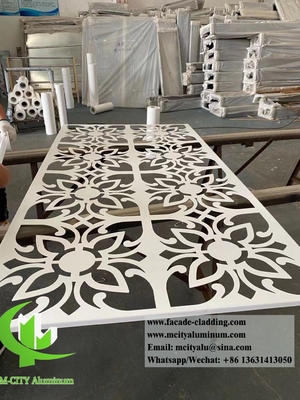 Decorative Metal Screen Aluminium Facade Cladding With Hollow Pattern For Building (Schermo metallico decorativo)