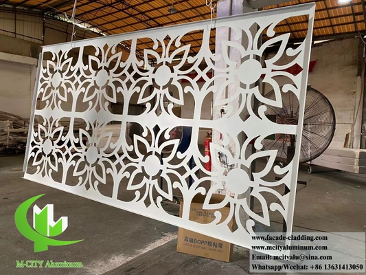 Decorative Metal Screen Aluminium Facade Cladding With Hollow Pattern For Building (Schermo metallico decorativo)