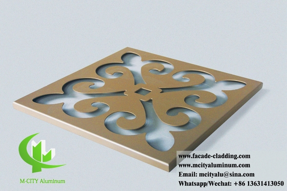 Dischi di metallo tagliati al laser Dischi di alluminio a foglio con disegni PVDF Rivestimento 3 mm di spessore