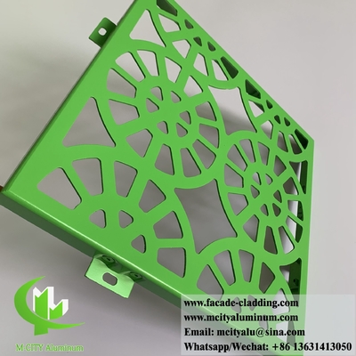 Dischi in alluminio a schermo metallico a taglio laser per costruzione di pareti di rivestimento di facciata rivestite in polvere