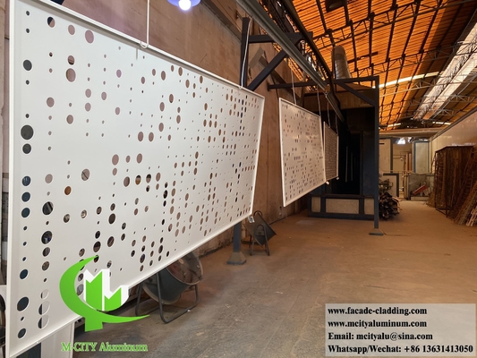 Foglio di metallo tagliato al laser con modelli cavi 3 mm spessore schermo rivestimento in alluminio