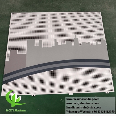 Pareti perforate rivestimento metallo schermo di alluminio facciate di decorazione lamiera di metallo