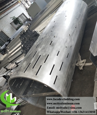 Pareti metalliche rivestimenti di alluminio pannelli architettonici sistema di facciata metallica impermeabile