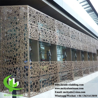 Dischi metallici decorativi pannelli di alluminio rivestimento di pareti sistema di facciate spessore 3 mm