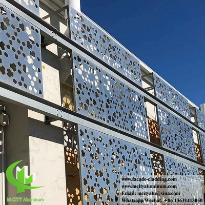 pannelli di metallo per perforare per rivestimento di pareti sistema di facciata in alluminio con modello rotondo