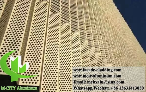 Dischi di alluminio per la decorazione di facciate di edifici
