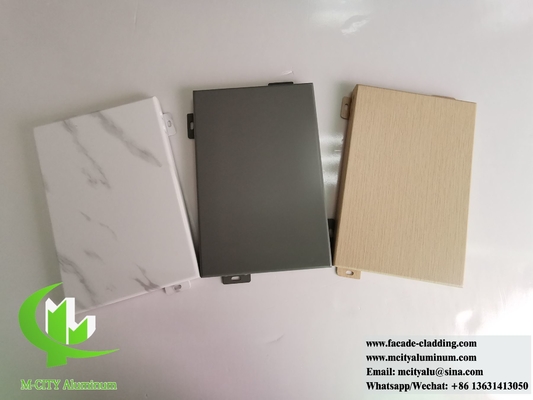 Fogli metallici rivestimento di alluminio decorazione della parete facciata spessore 3 mm rivestimento PVDF