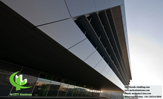 Fogli metallici rivestimento di alluminio decorazione della parete facciata spessore 3 mm rivestimento PVDF