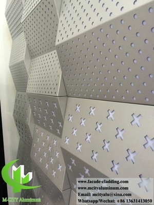 Pannelli di rivestimento di pareti esterne rivestimento metallico personalizzato lamiera di alluminio per costruzione sistema di facciate