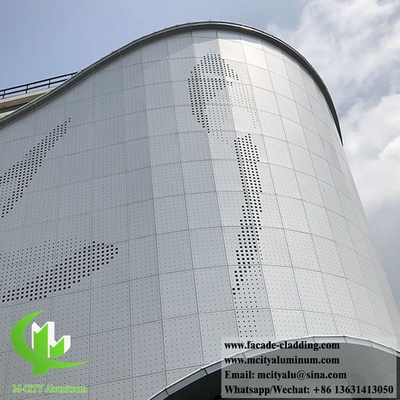 Pannelli di rivestimento di pareti esterne rivestimento metallico personalizzato lamiera di alluminio per costruzione sistema di facciate